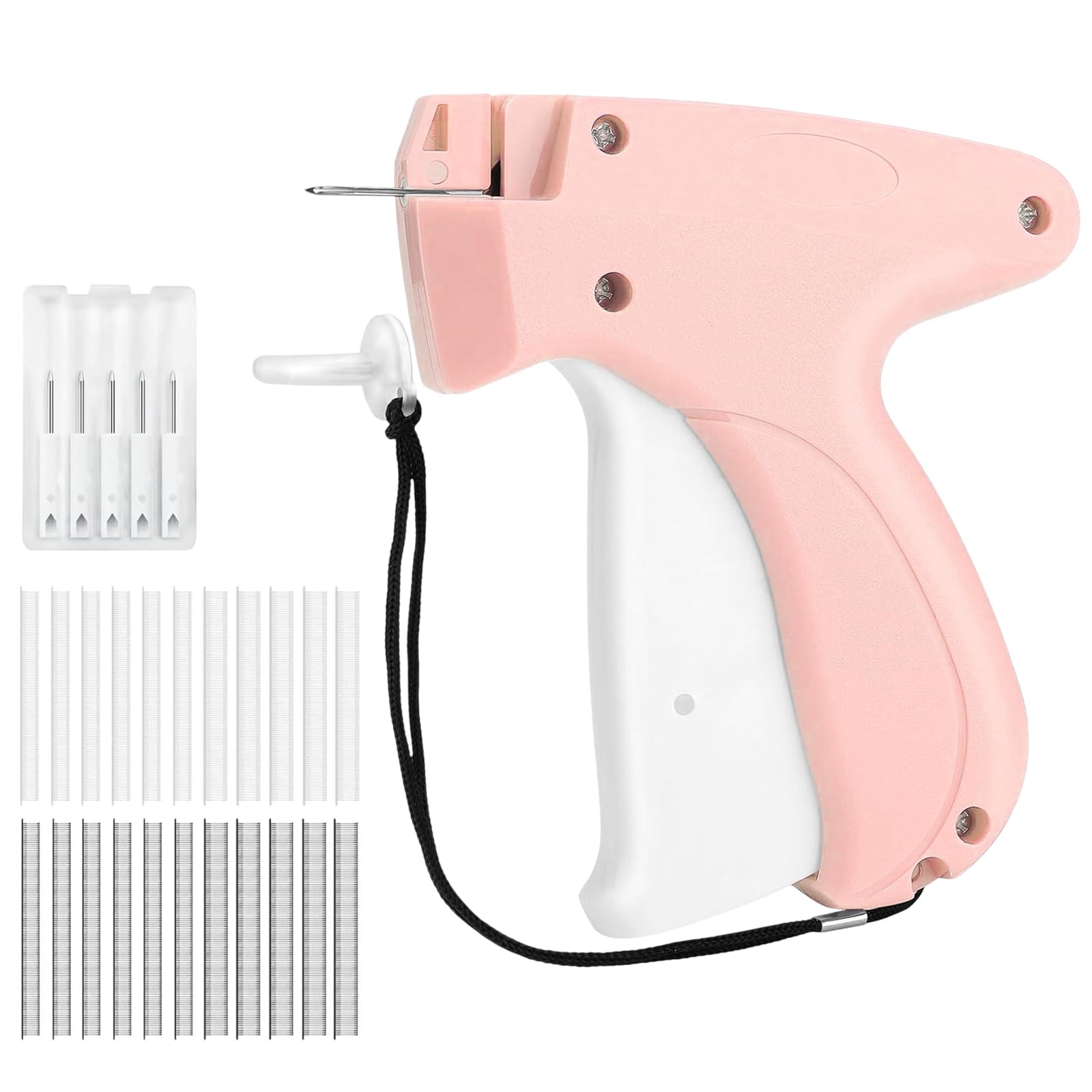 DBAILY Labelling Gun, Clothing Labeling Gun, 1 Labelling Gun Set, 1 Labelling Gun with 5 Replacement Needles + 2000 Staples for Labeling Price Tags