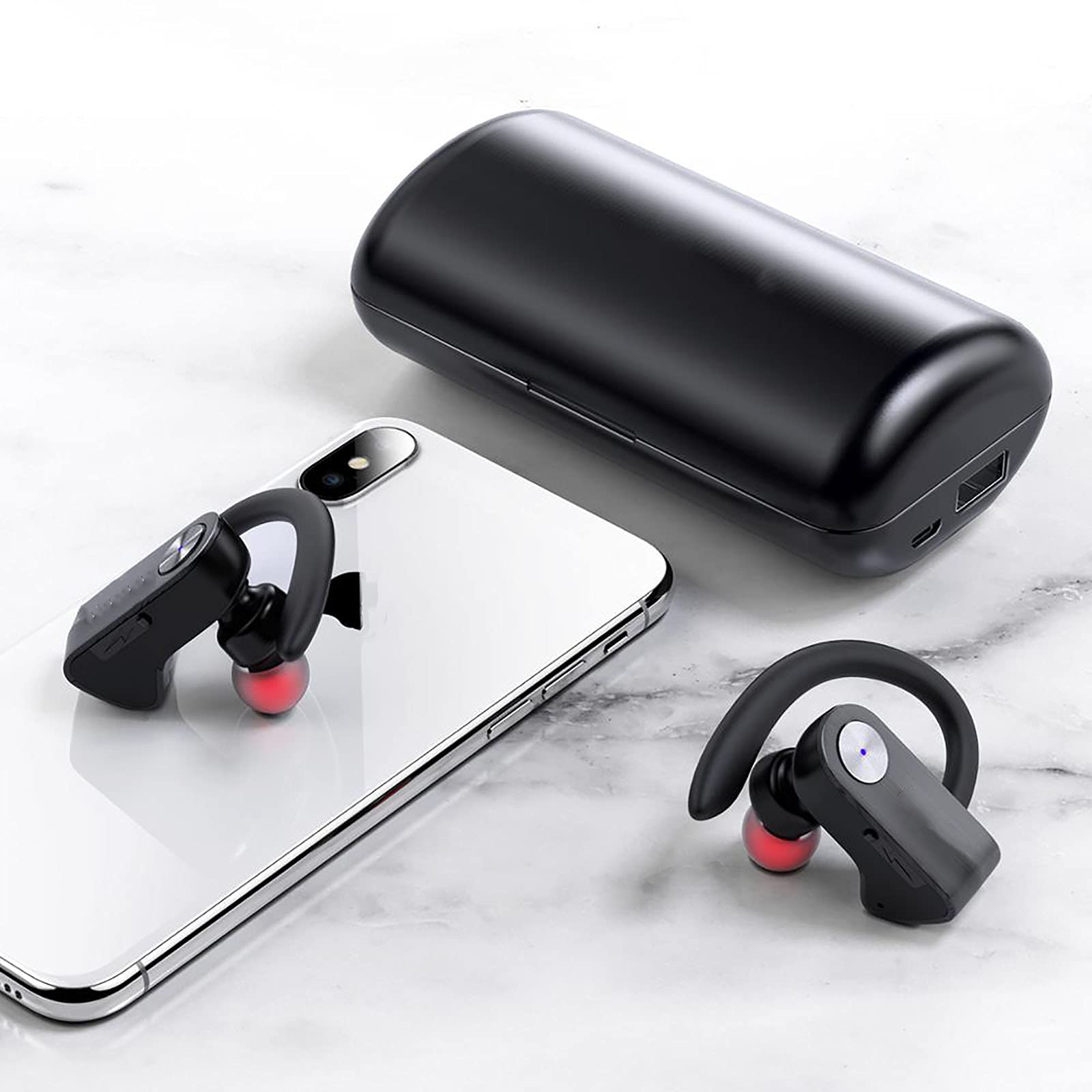 Écouteurs Supra-Auriculaires Écouteurs Bluetooth TWS Écouteurs Étanches Confortables Écouteurs de Course à Pied