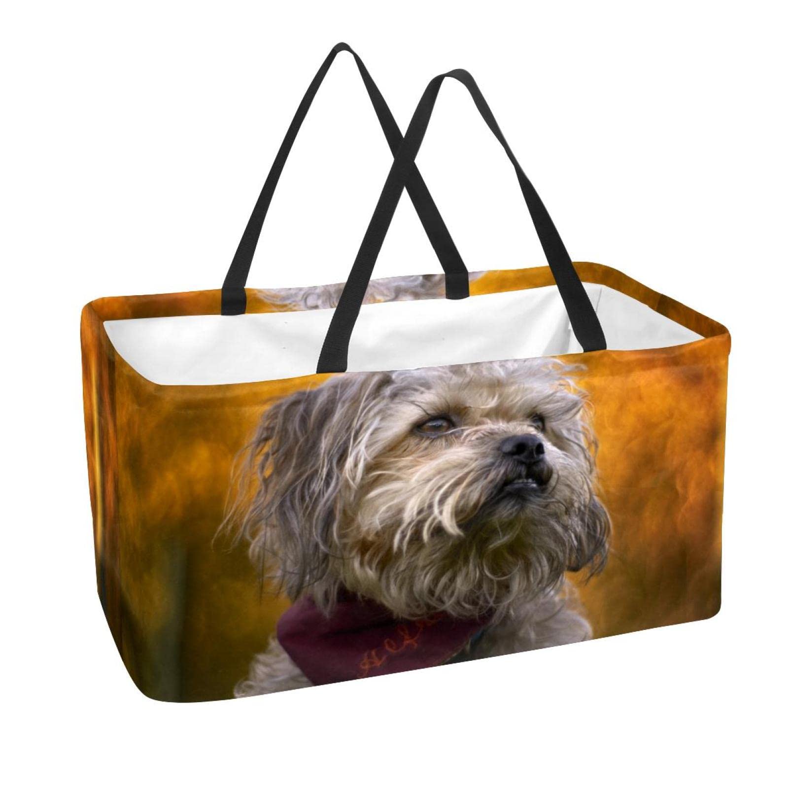Borsa Tote In Tela Con Cane Di Terranova – 33x38 Cm, Riutilizzabile Per Shopping, Lavoro E Viaggi, Regalo Originale