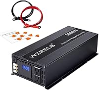 Vista 15 de Inversor de onda sinusoidal pura de 5000W 24V, 24 voltios DC a CA 120V 240V inversor de potencia de fase dividida, 2 terminales de cable de CA