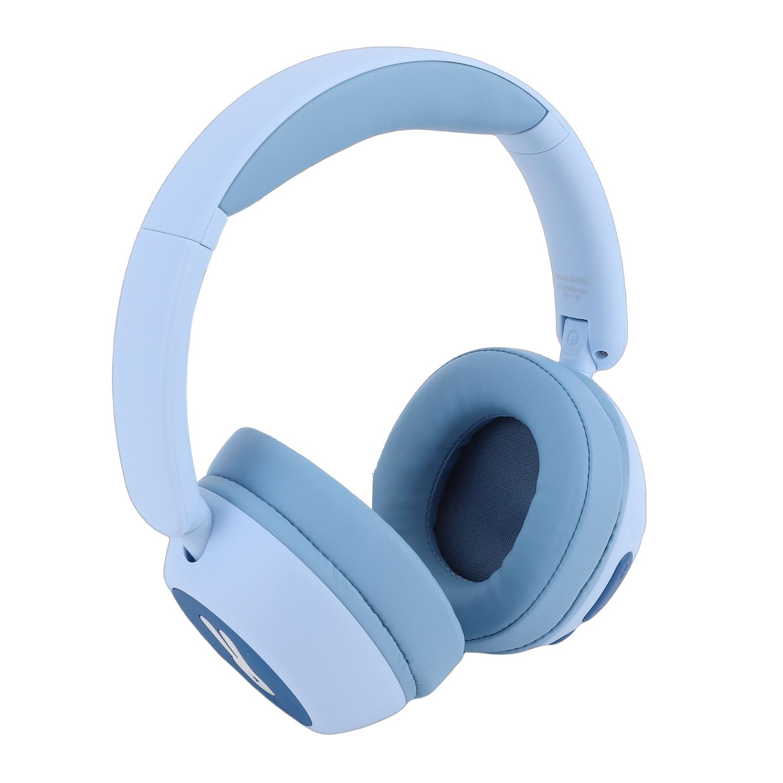 Kids Bluetooth Headphones, Wireless Headset with Volume Limit 85dB, 25H Playtime and LED Lights, Foldable Comfortable Design, Ideal for Children Teens Travel (Blue)