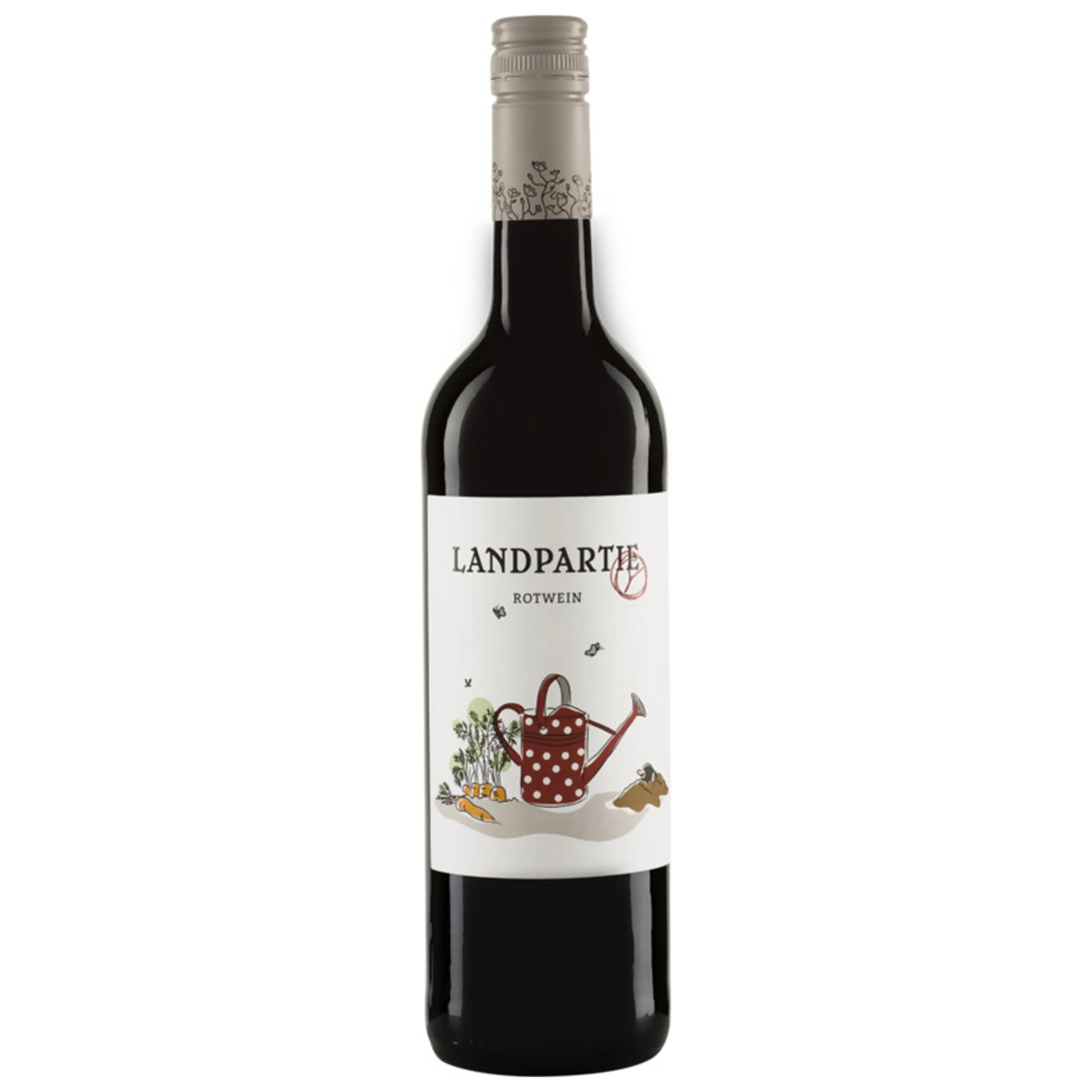 LANDPARTY Rot Rotwein Halbtrocken Deutschland BIO inkl. FeinWert E-Book (1 x 0.75l)