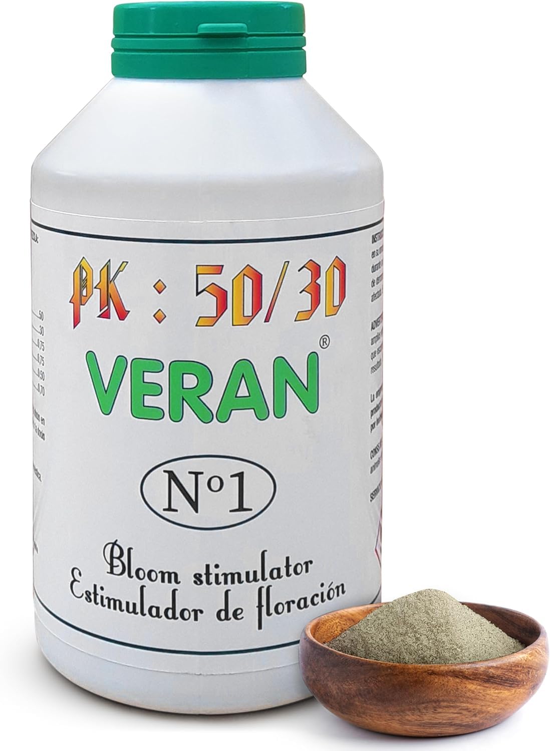 VERAN | Abono Maria PK 50-30 | 1Kg | Consigue Cogollos más Grandes | Aumenta la Producción de Resina y Terpenos | Fertilizante Cogollos Mejora la Calidad de tu Cosecha | Incluye Cuchara Dosificadora