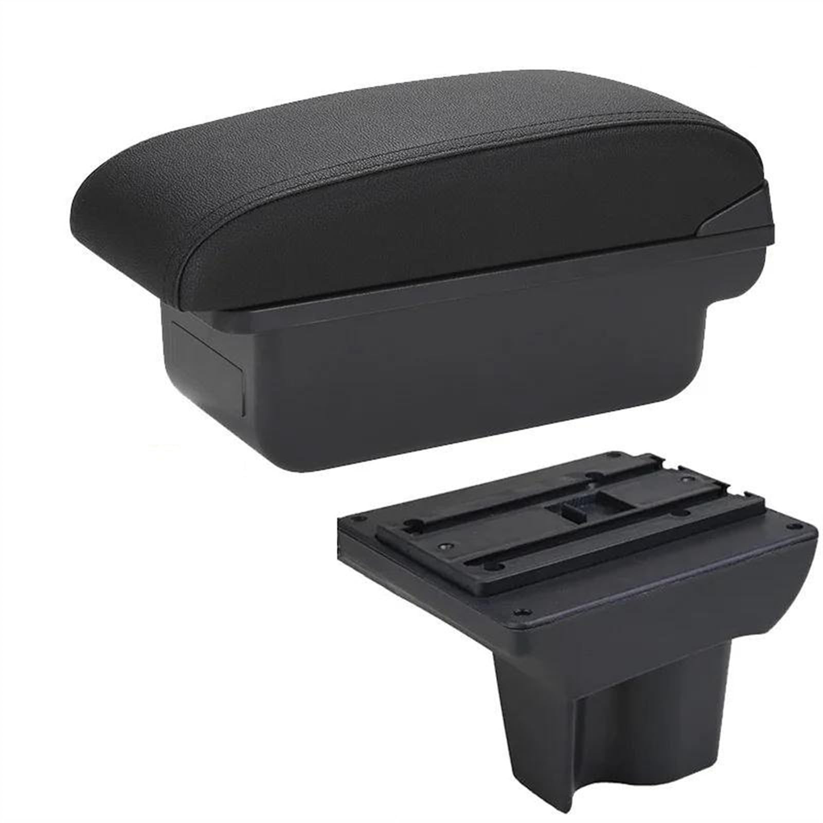 NOHEEU Car Center Console Storage Box Multifunctional Armrest Interior Accessories For Avanza For Rush(C2 Black line NO USB)