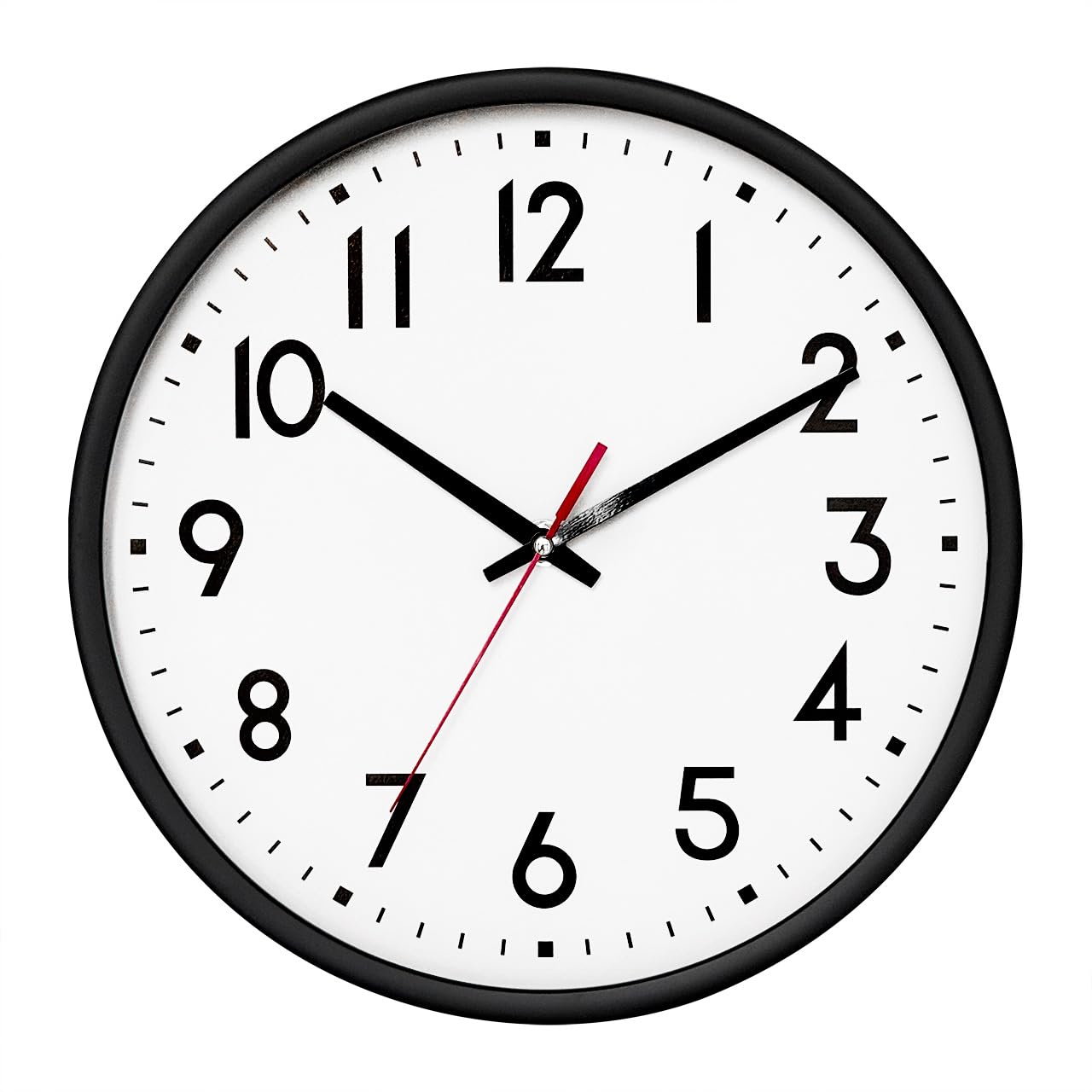 Wall Clock 10 Inch Silent Non Ticking Battery Modern Decorative for Living