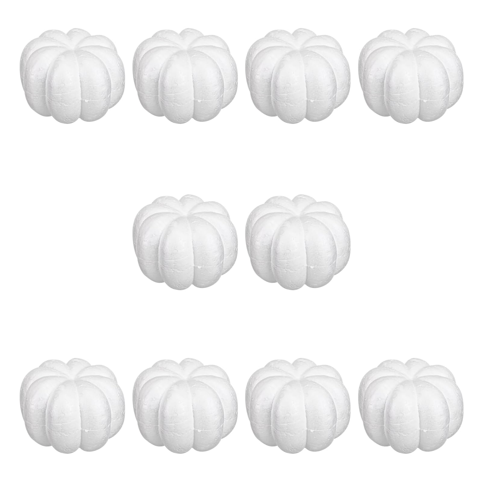 XAGMODSHN 10Pcs Artificial Pumpkins Autumn Decoration White Foam Pumpkin for Thanksgiving Fall Harvest Halloween Christmas Party White Foam Pumpkins