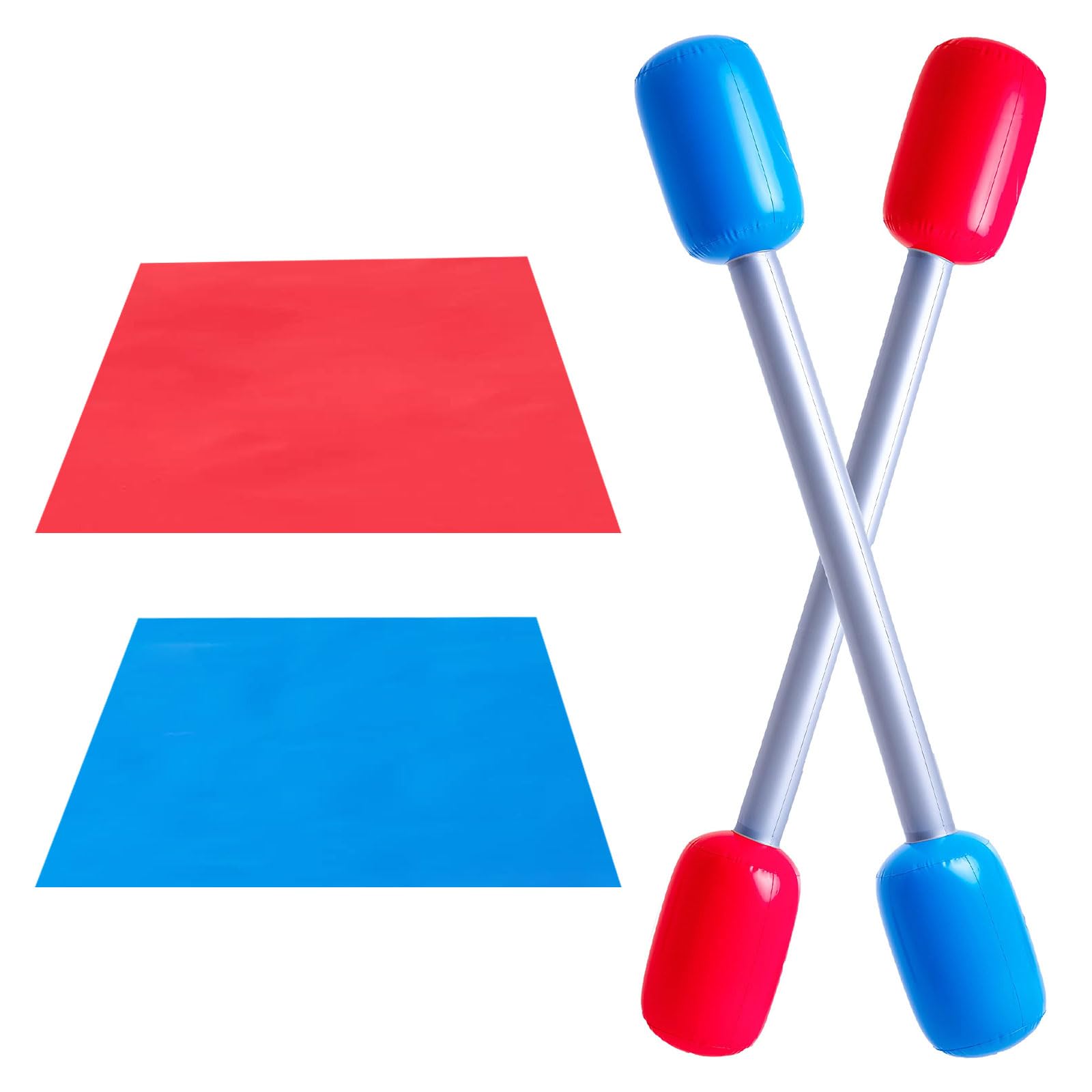 Inflatable Battle Duel Sticks,Kids Adult Inflatable Gladiator Game Set role playing accessorie Lawn fighting expulsion sticks Party Toy Parent-child interactive playing games for Kids aged 5 Years+