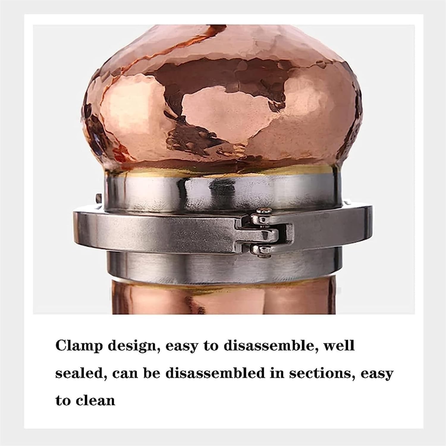 Copper Moonshine Still, 2L/3L Pure Copper Alembic Still, Household Small Fresh Flower Essential Oil Distiller, with Cooling Tube, for Whiskey, Moonshine Essential Oils, Distilled Hydrosol