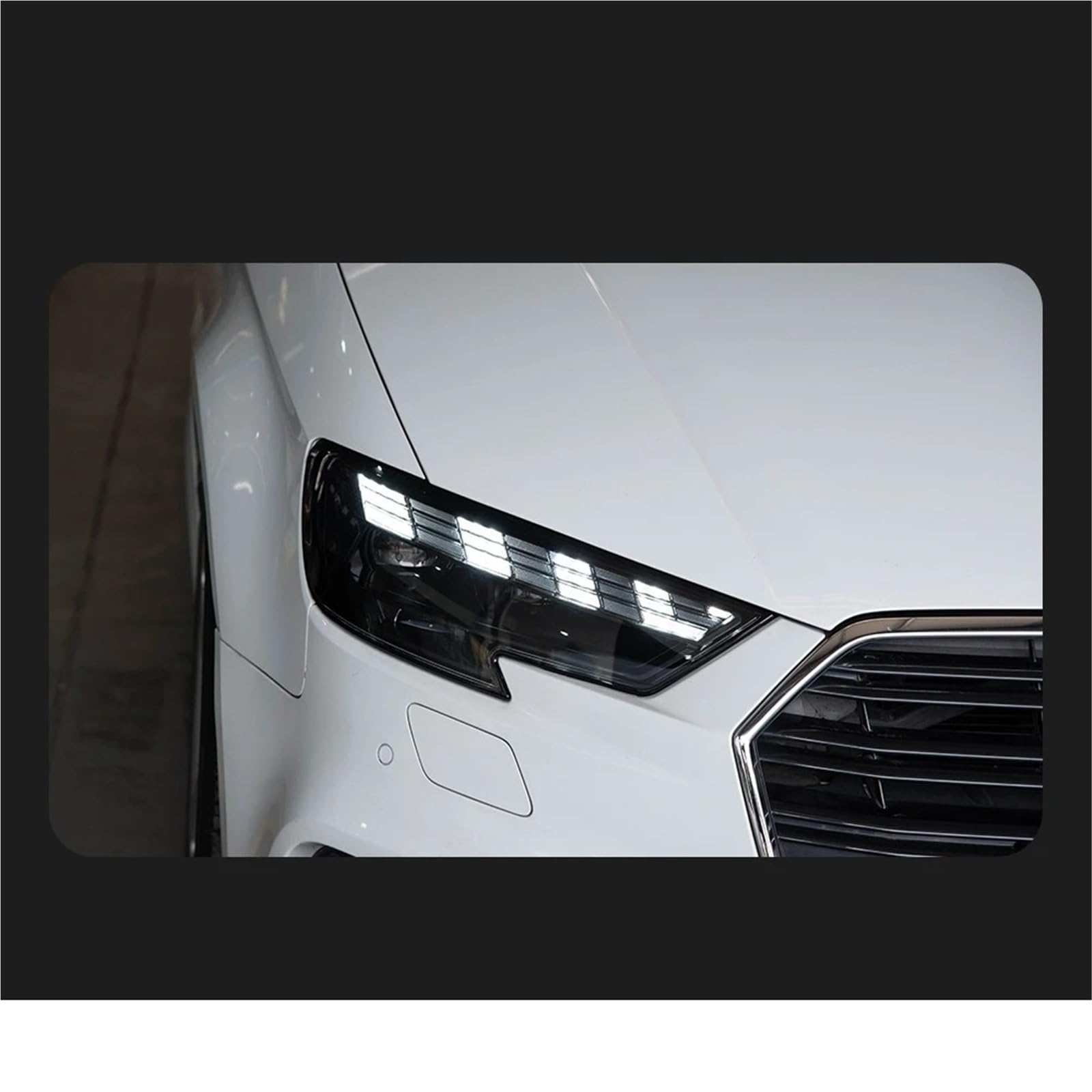 Faro Anteriore per Audi A3 2017-2020 Faro Anteriore DRL Lente proiettore Accessori automobilistici Luci per Auto Gruppo Faro Auto (Guida a Sinistra)