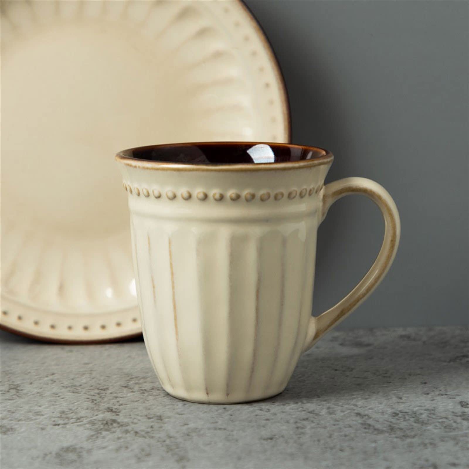 Ceramiczny kubek do kawy 380ML europejski kubek w stylu Retro płatki śniadaniowe kubek gospodarstwa domowego para ceramiczny kubek do kawy
