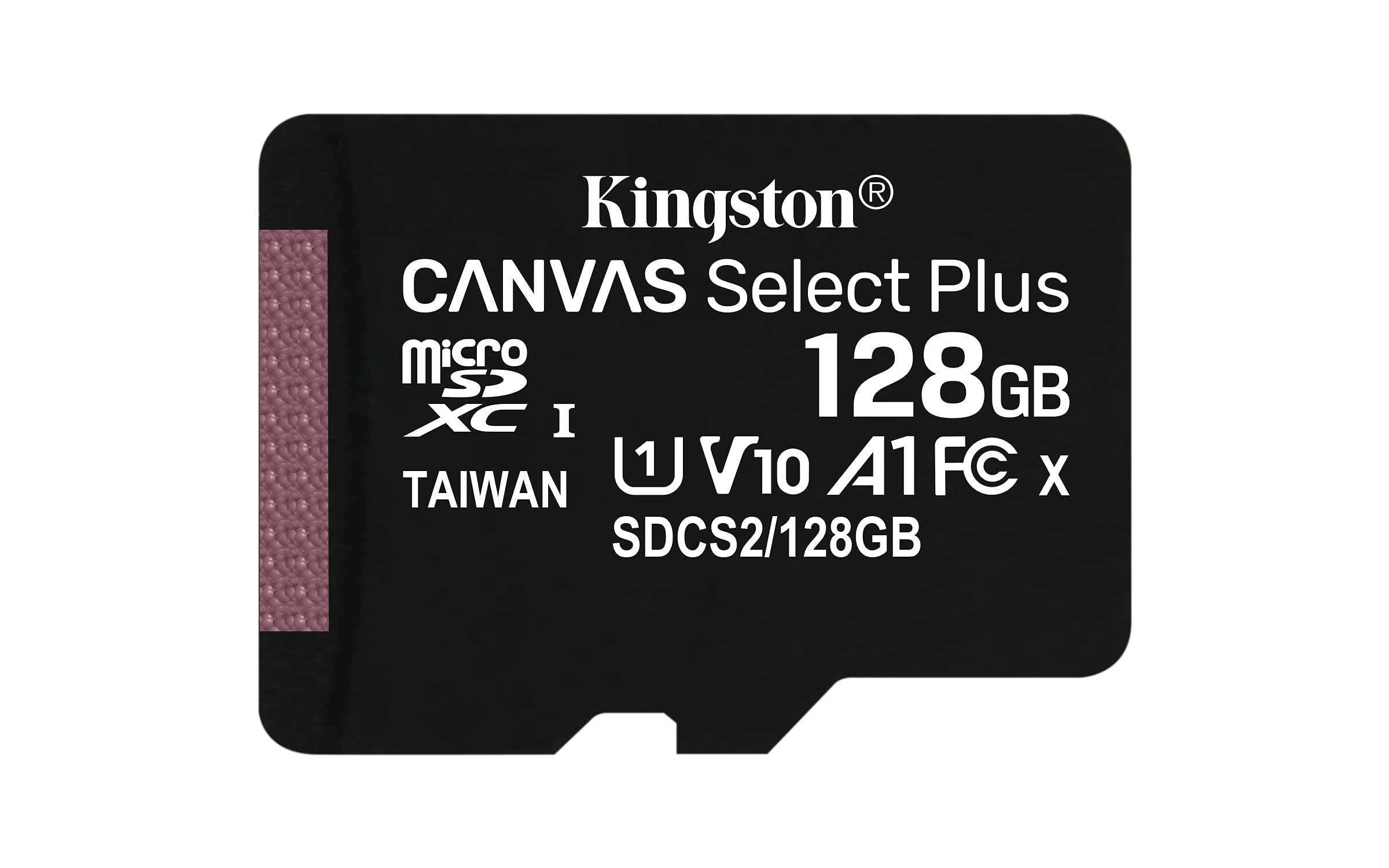 Kingston Canvas Select Plus - Scheda di memoria 128 GB microSDHC Canvas Plus 100 MB/s Read A1 classe 10 UHS-I + adattatore con imballaggio apertura facile (SDCS2/128GBET)