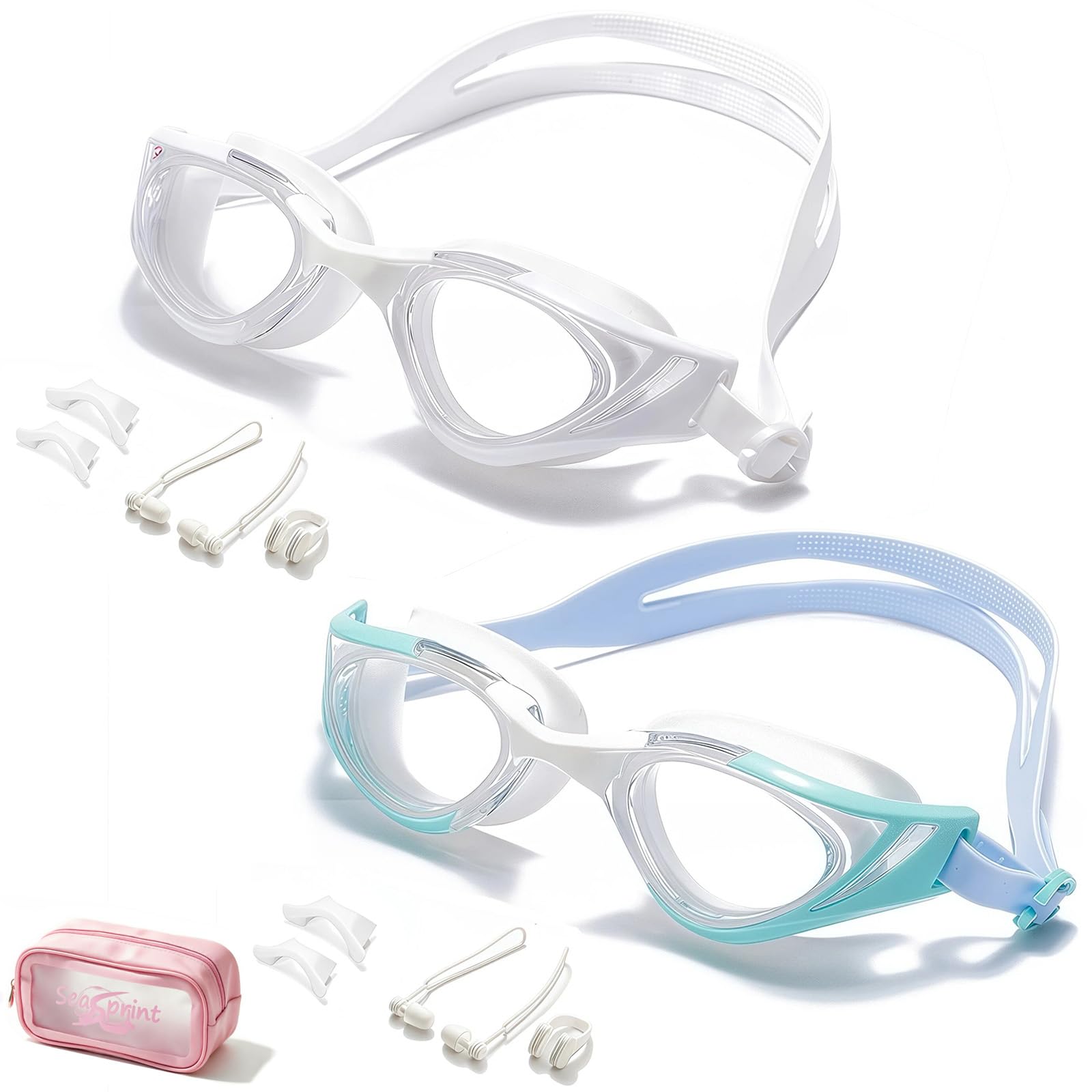 Schwimmbrille, super klare Sicht, Schwimmbrille für Erwachsene, geeignet für alle Arten von Schwimmprogrammen