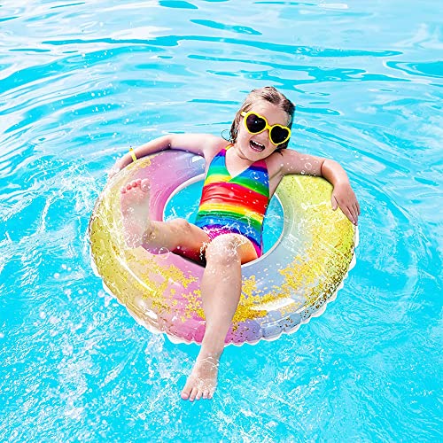 Ropniik 70cm Anello da Nuoto con Paillettes