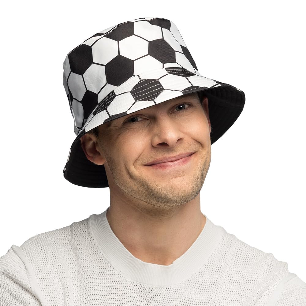 Boland 62525 Fishing Hat for Football Events, Theme Party or Festival, Bucket Hat, Hat for World Cup and European Championships