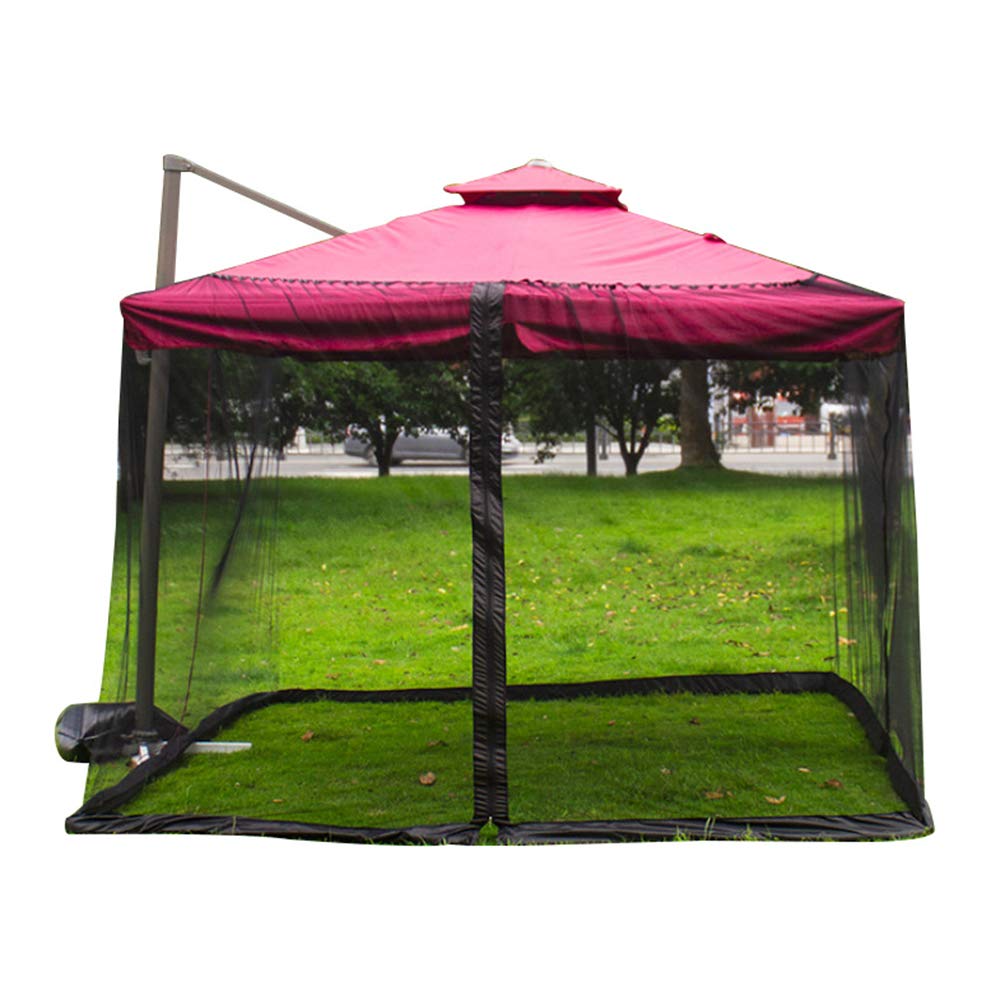 Zanzariera per Ombrellone,Ombrellone da Giardino Portatile per Esterni Set di schermi Screen House - Adatta per Gazebo,Ombrelloni Copertura per Reti Anti-Insett Bianco C300*300 * 230cm
