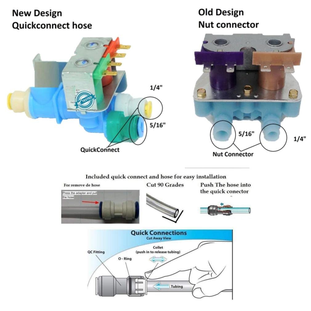WPW10498976 Whirlpool Inlet Valve MAYTAG KITCHENAID PS11755667 - Foto 2