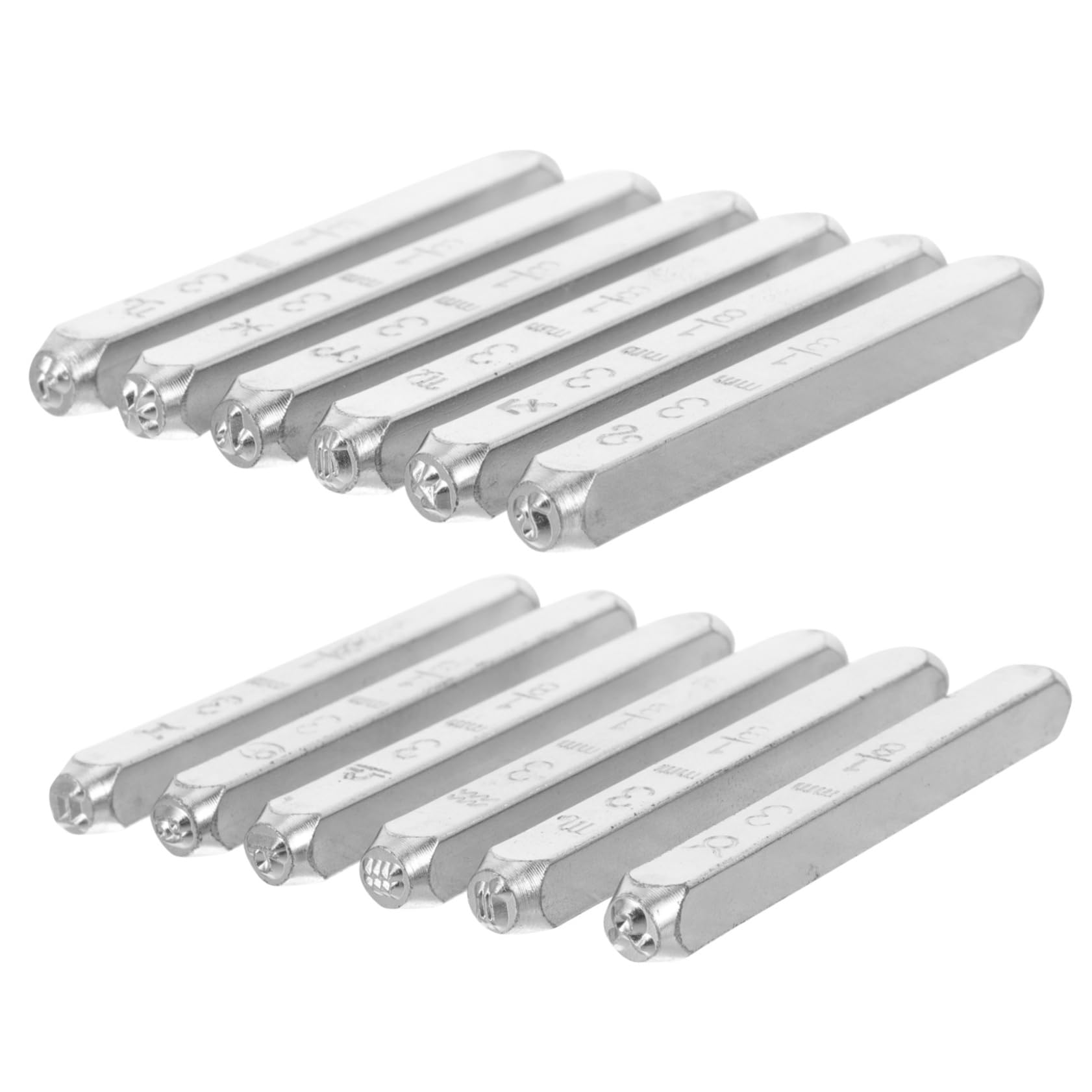 Homoyoyo Leather Stamping Tools Set 12pcs Punch Tool Number Stamps for Jewelry Making