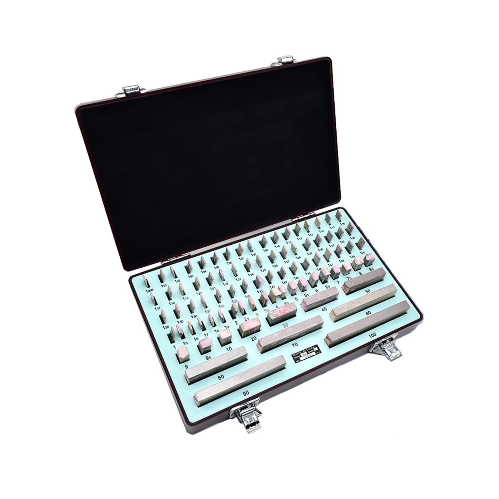 CVFRDD Gauge Block Set Metric Rectangular Gage Block Set Inspection Gauge For Measuring Tools Grade 0(46pcs)