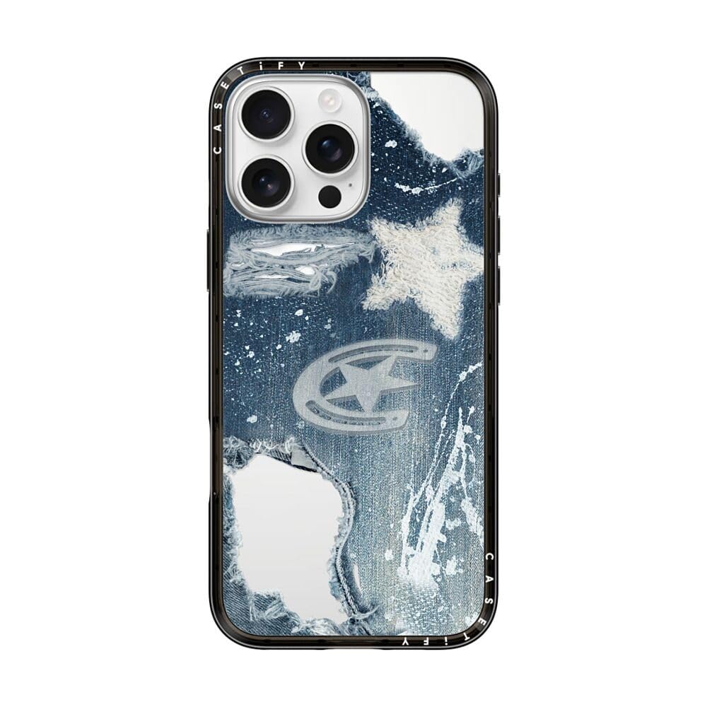 Coque iPhone 16 Pro Max antichoc transparente noire compatible chargeur aimanté MagSafe - 8
