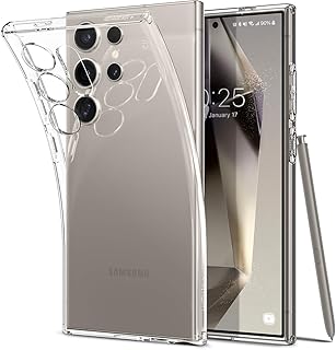 Spigen Capa de cristal líquido projetada para Samsung Galaxy S24 Ultra (2024) - transparente