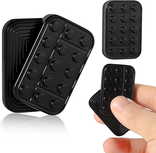 Deslizador de metal para la ansiedad, juguetes deslizantes, color negro, magnético, de metal, para personas inquietas, juguetes deslizantes para