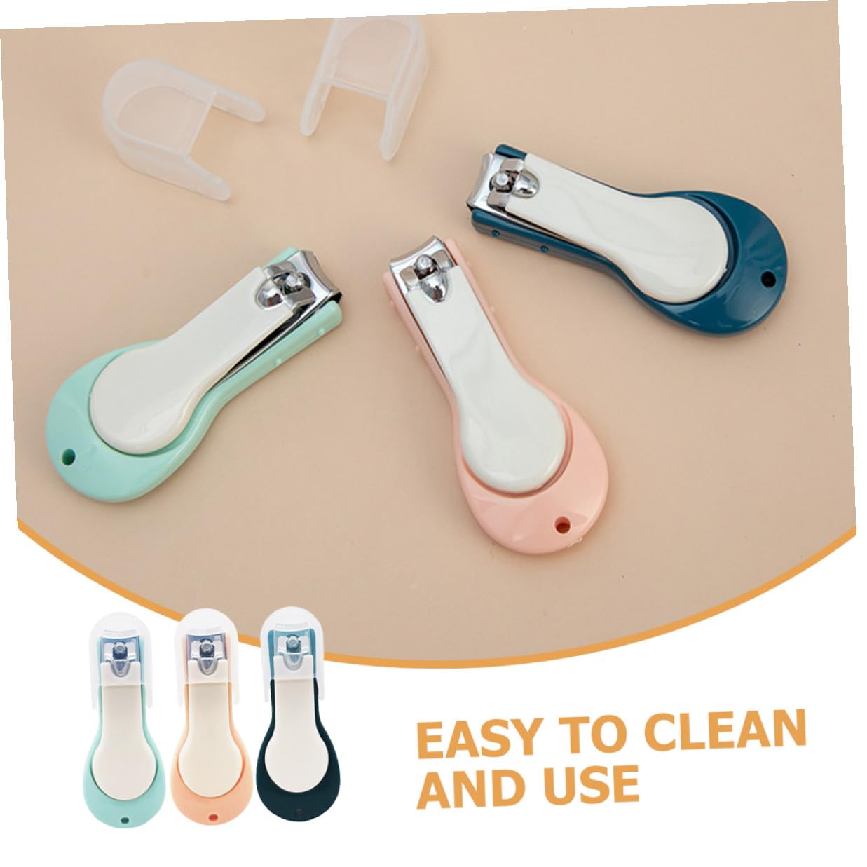 VANZACK 15 Piezas Cortaúñas para Niña con Funda de Antideslizante Recortadores Manuales Seguros y Perfectos para Recién Nacidos y Pequeños