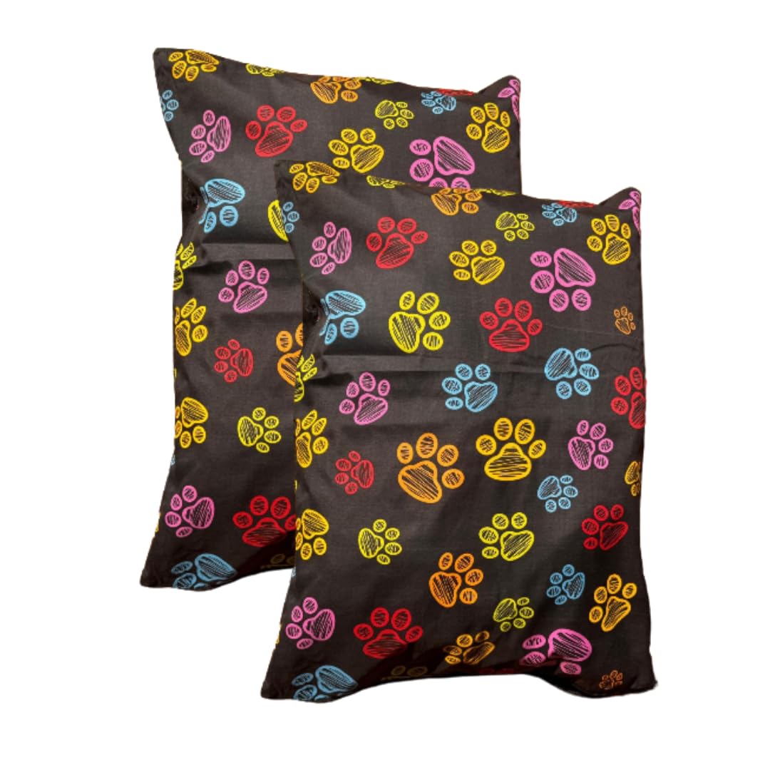 HOMELY IDEAS Large Dog Bed Cushion – Soft & Washable Inner Cushion with Printed Zipper Cover – Durable & Comfortable Pet Bed for Medium & Large Dogs & Cats