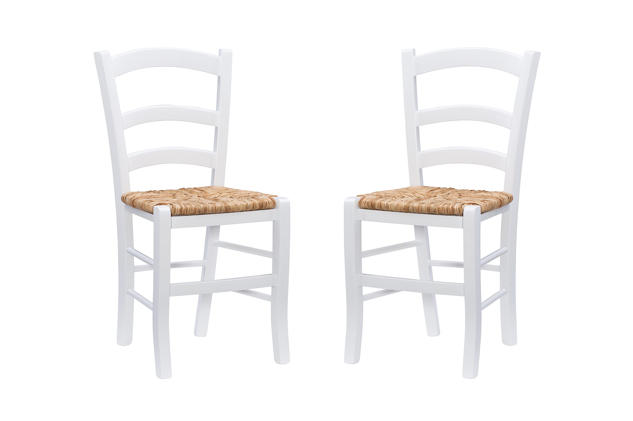 Linon White Set of 2 Kono Side Chair