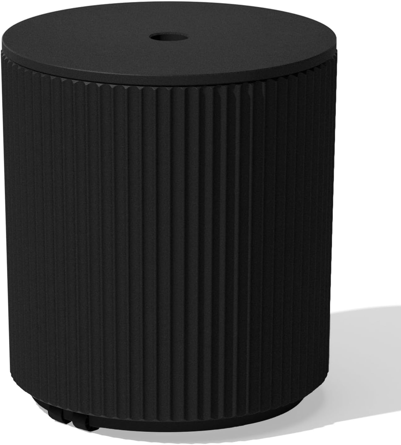 Veradek Umbrella Side Table - Outdoor Patio Table with Umbrella Hole for Porch/Patio | Durable Plastic-Concrete Material & Easy Assembly | Modern Coffee, Picnic or Poolside Table