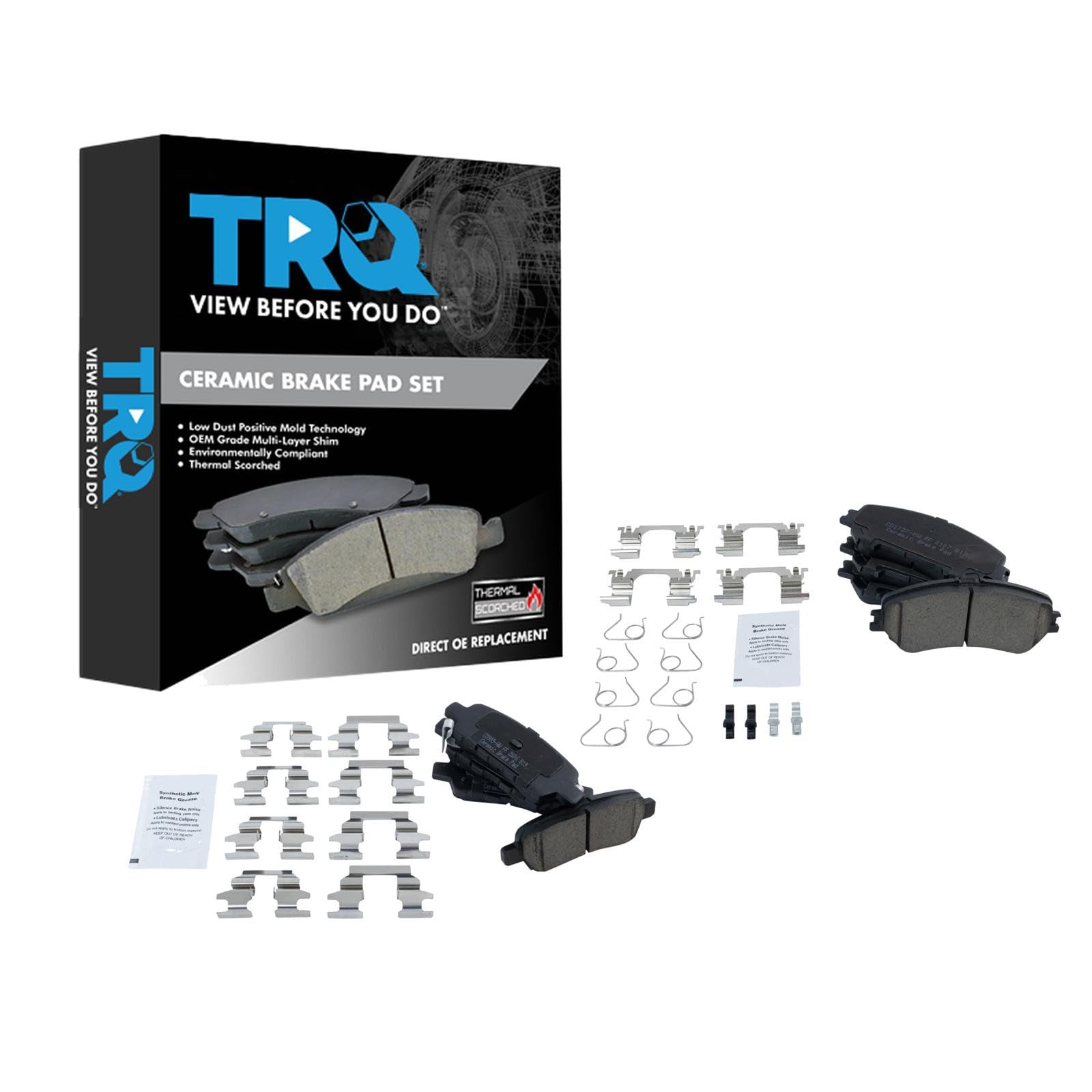 TRQ BFA20086 Ceramic Brake Pad Set