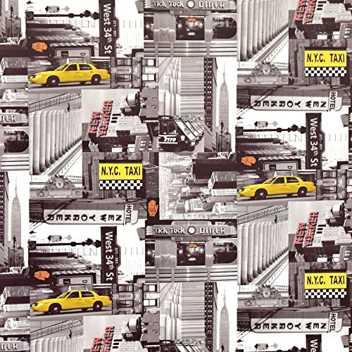 Fablon Fine Décor Rotolo City Taxi, 45 cm x 2