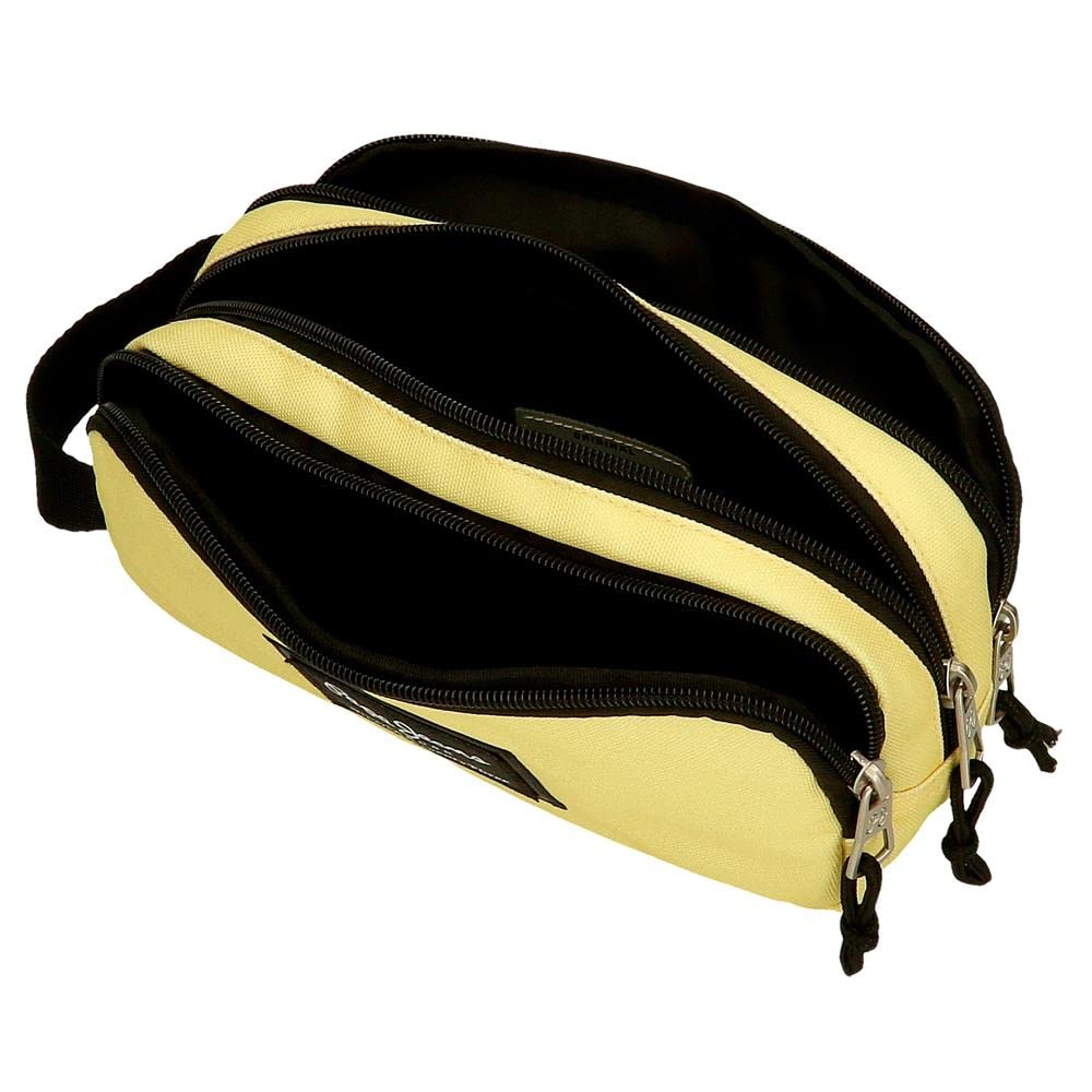 Pepe Jeans Aris Triple Case Yellow 22x10x9 cm Polyester, Lemon Tree, Triple Case, Talla Unica - Image 4