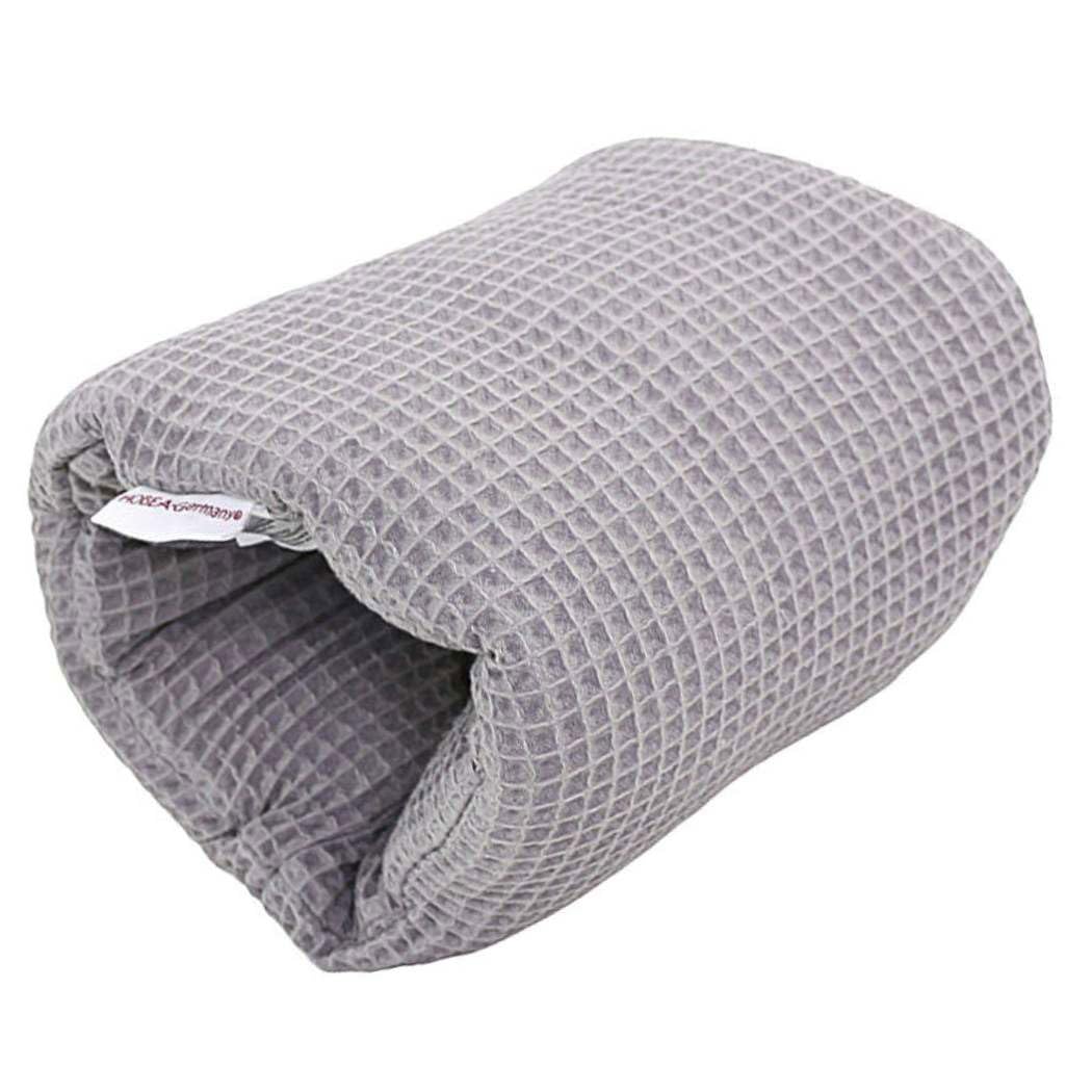 HOBEA-Germany Ministillkissen Arm-Stillkissen kleines Stillkissen für unterwegs Stillmuff Reisestillkissen in verschiedenen Designs, Modell: Waffelmuster grau