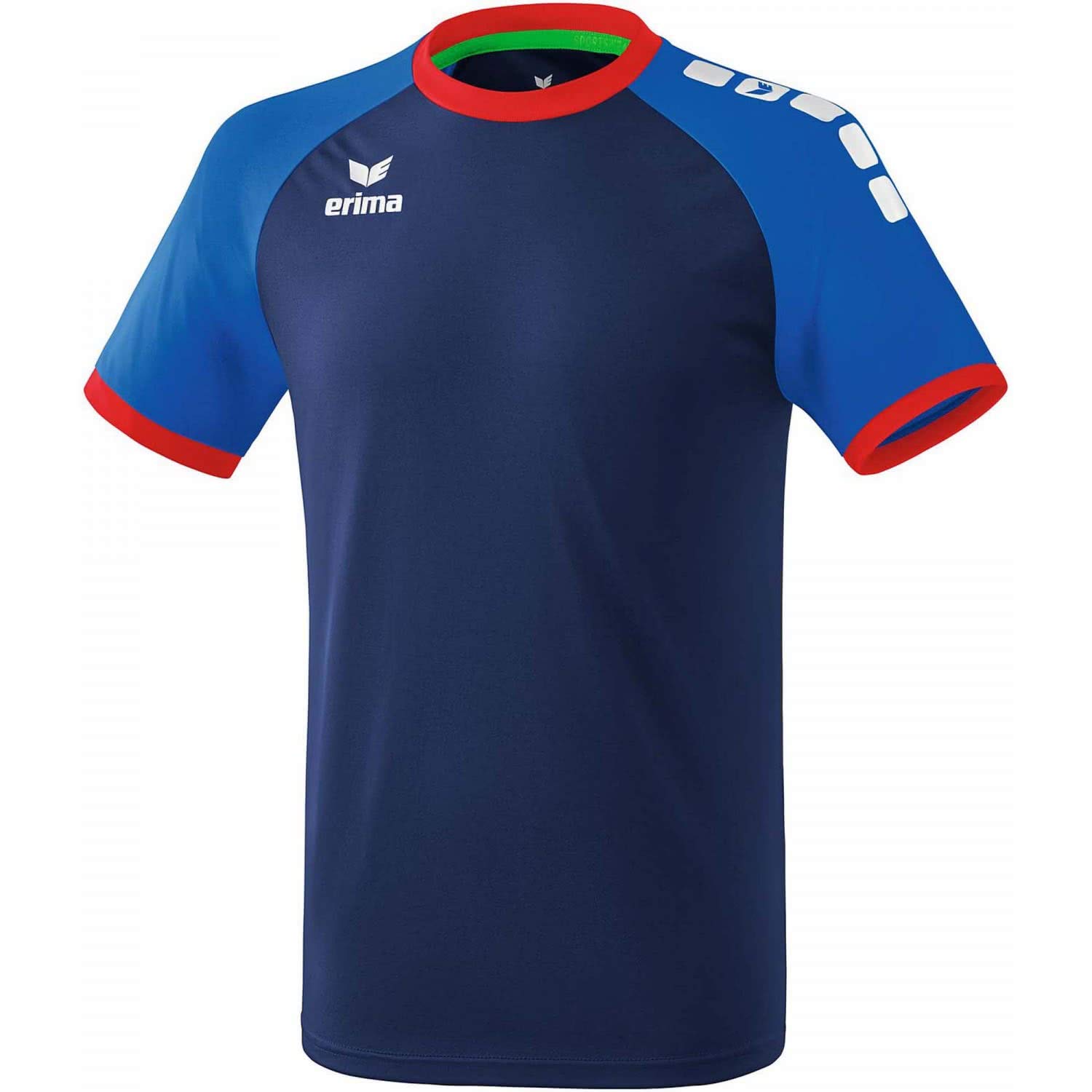 Erima Men Zenari 3.0 Jersey Shirt - New Navy/New Royal/Red, Small