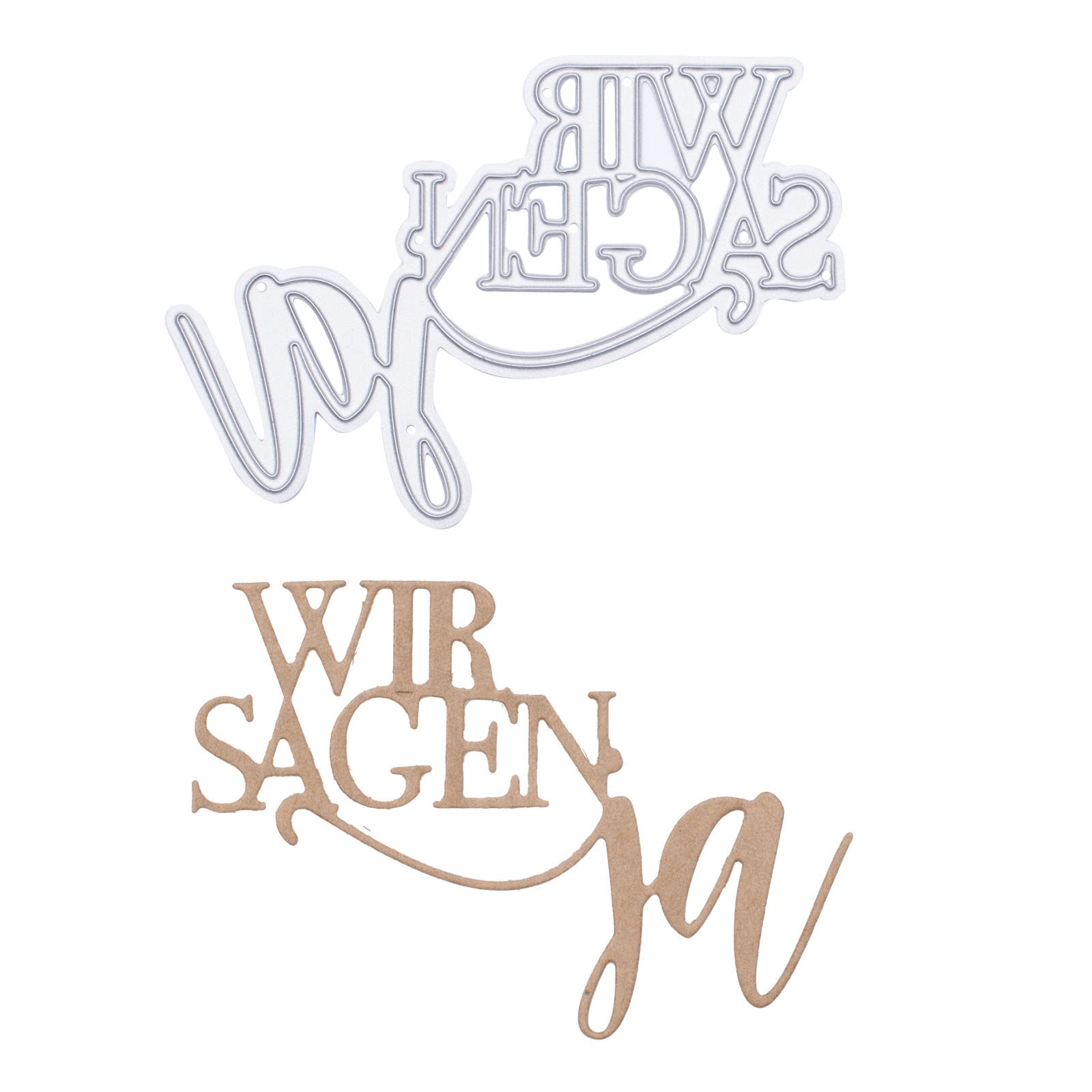 Vaessen Creative Handwerk Stanzschablone Zum Basteln, Wir Sagen Ja, Erstellen komplexer Designs für Scrapbooking - Image 3