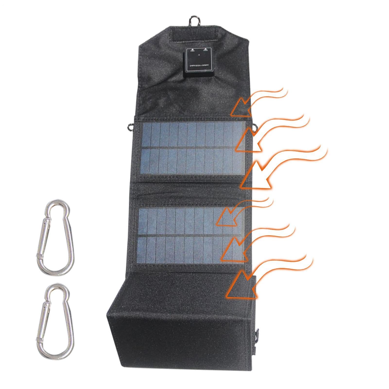 Pannello solare USB, caricatore USB pieghevole e portatile