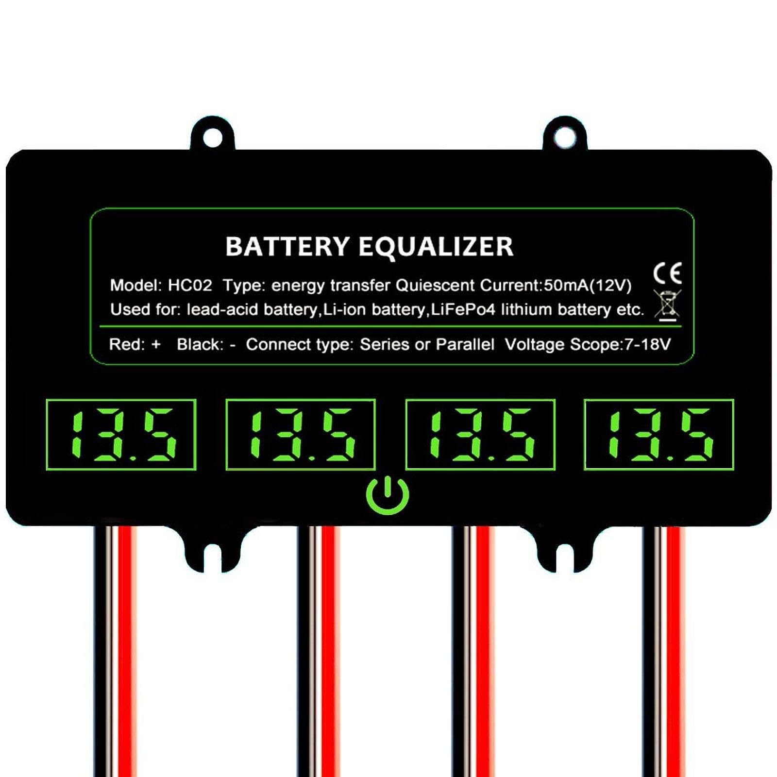 HC02 Equalizzatore di Batteria 4×12V Protezione di Polarità Forniture di Protezione