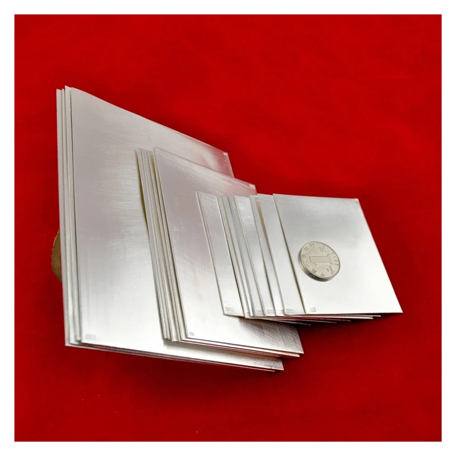 9999 Matière première en argent pure plaque argentée 10g 1pc (Size : Thickness 1.5mm)