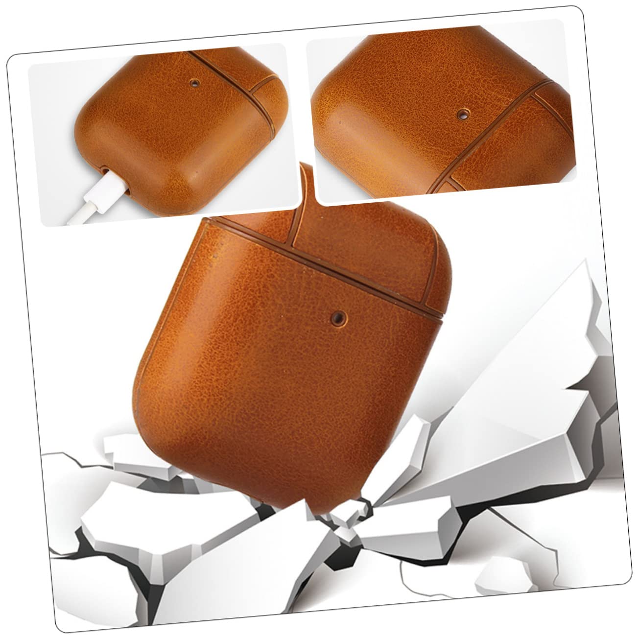 Hemobllo 5piezas Estuche Protector para Auriculares Inalámbricos Compatible Diseño Compacto y Delicado Resistente y Arañazos Acceso Fácil Al Puerto De Carga Textura
