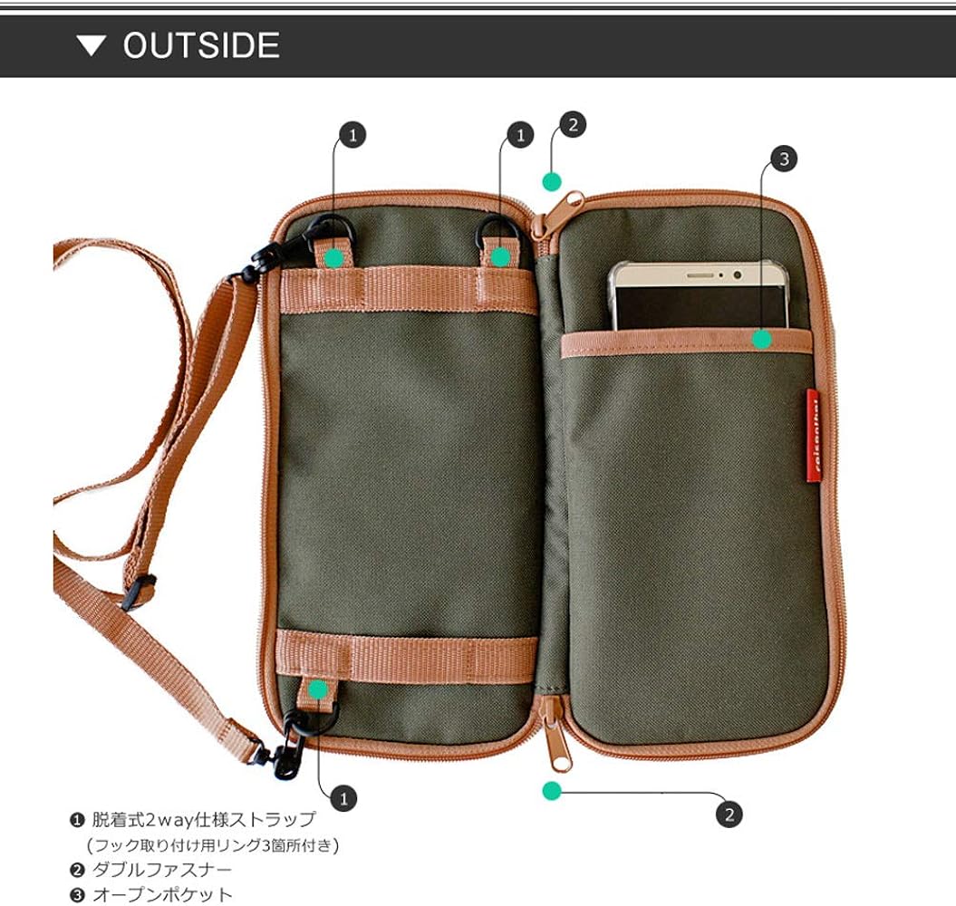 Amazon.co.jp: ライゼンタール TOURIST POUCH2 ツーリストポーチ