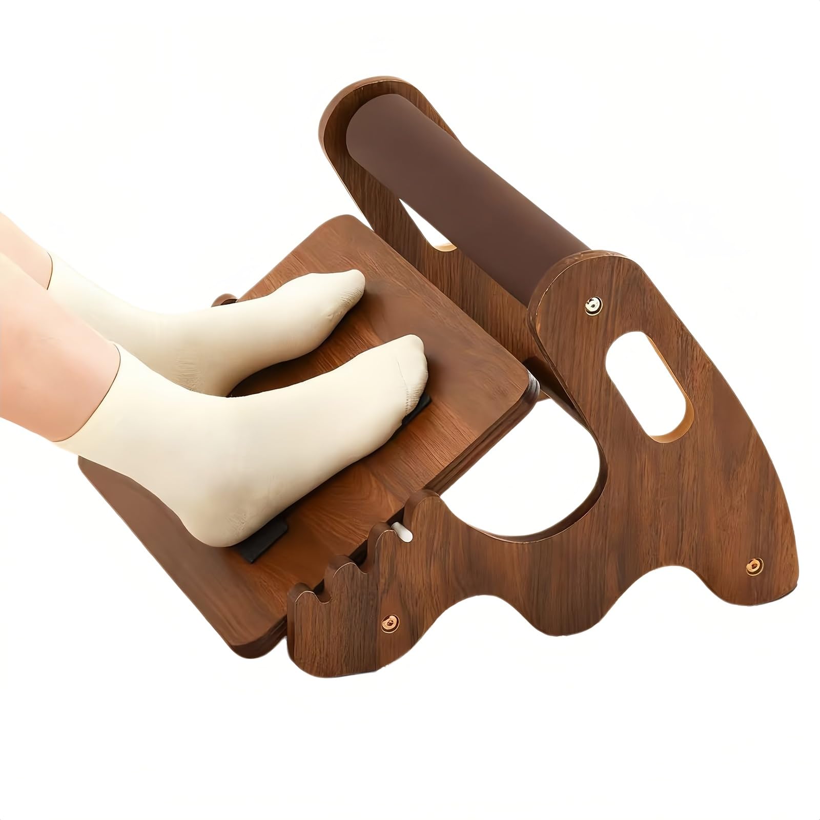 Poggiapiedi Legno Regolabile Sotto Scrivania, Sgabello Inclinato 3 Livelli | Supporto Piedi Scrivania,Piattaforma Inclinabile Piedi,Supporto Piedi Lavoro Casa,Ripiano Ergonomico Piedi