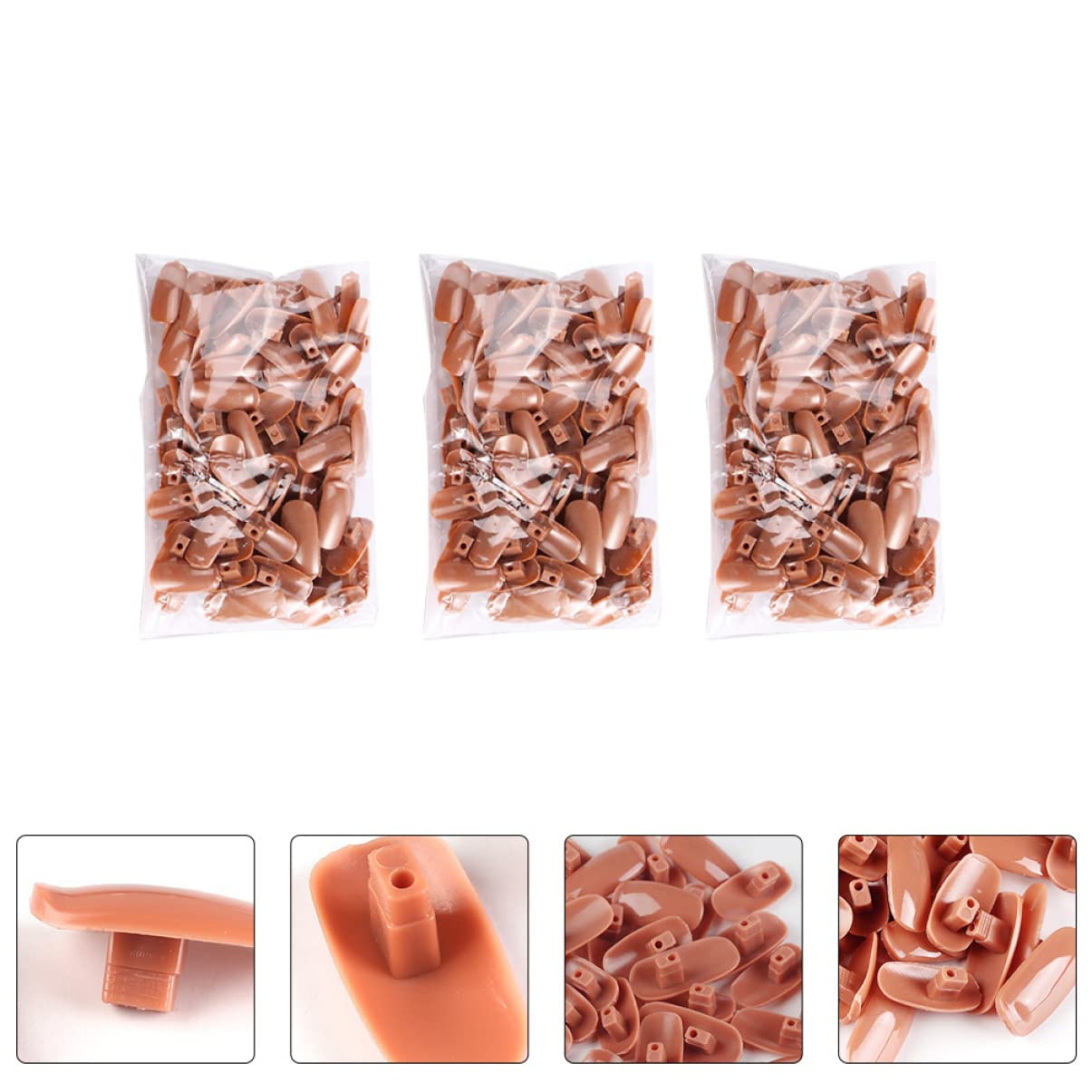 900pezzi Manicure Training Fake Nails Nail Art Practice Tips for Beginners and Professionals Lightweight for Art
