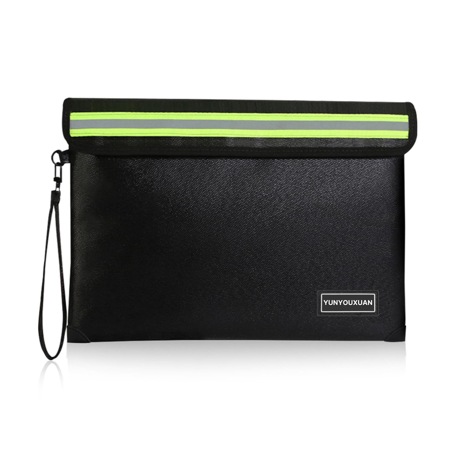 yunyouxuan 5200°F Fireproof Document Bag with Zipper (11"x7.9"), 8 Layers Fire Insulation, Fire & Water Resistant Storage Organizer Pouch for Cash,