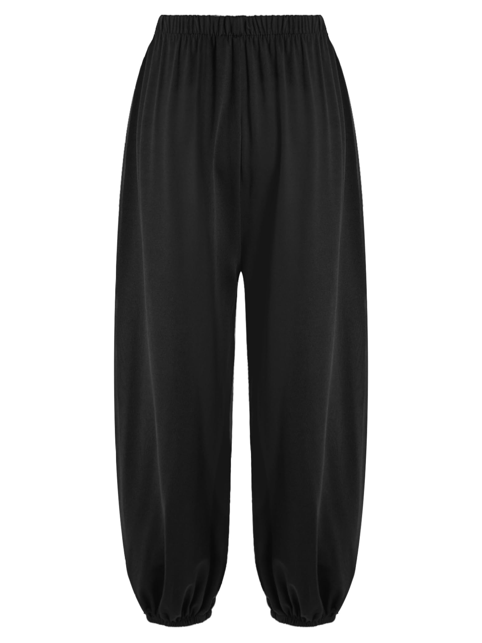 Unisex Kids Kung Fu Sweatpants Loose Pants Jogger Trousers for Taichi Martial Art Practice