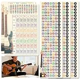 Enjoyard Guitar Learning Kit: 3 Pcs Fretboard Stickers & 1mm PVC Chord Interval Cards - Home Practice & Lesson Essential for Beginner Guitarists & Hobby Players