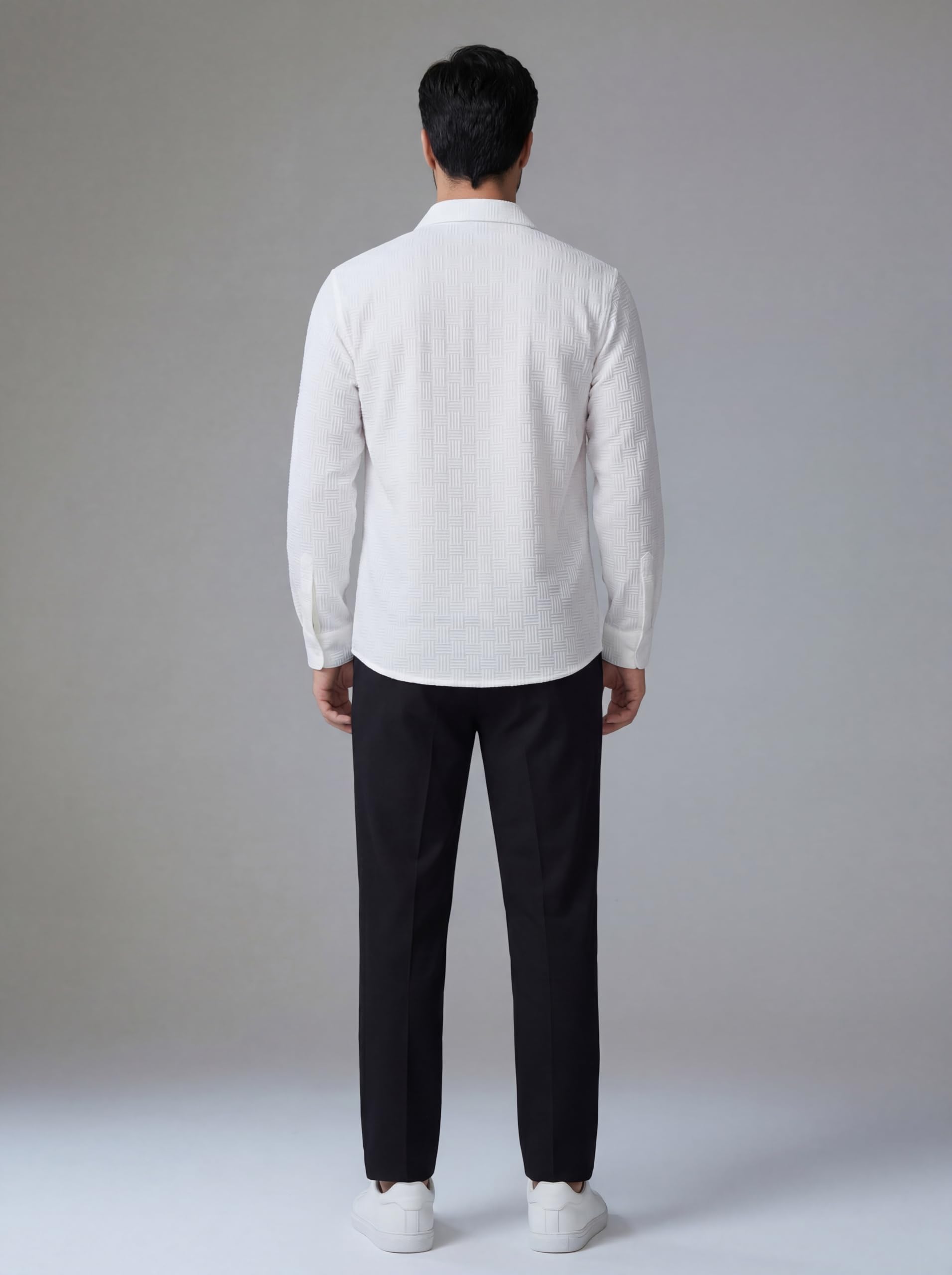 Leriya Fashion Camicia formale da uomo con bottoni, vestibilità aderente, camicia da ufficio per uomo, a maniche lunghe, in policotone, pronta per riunioni e affari