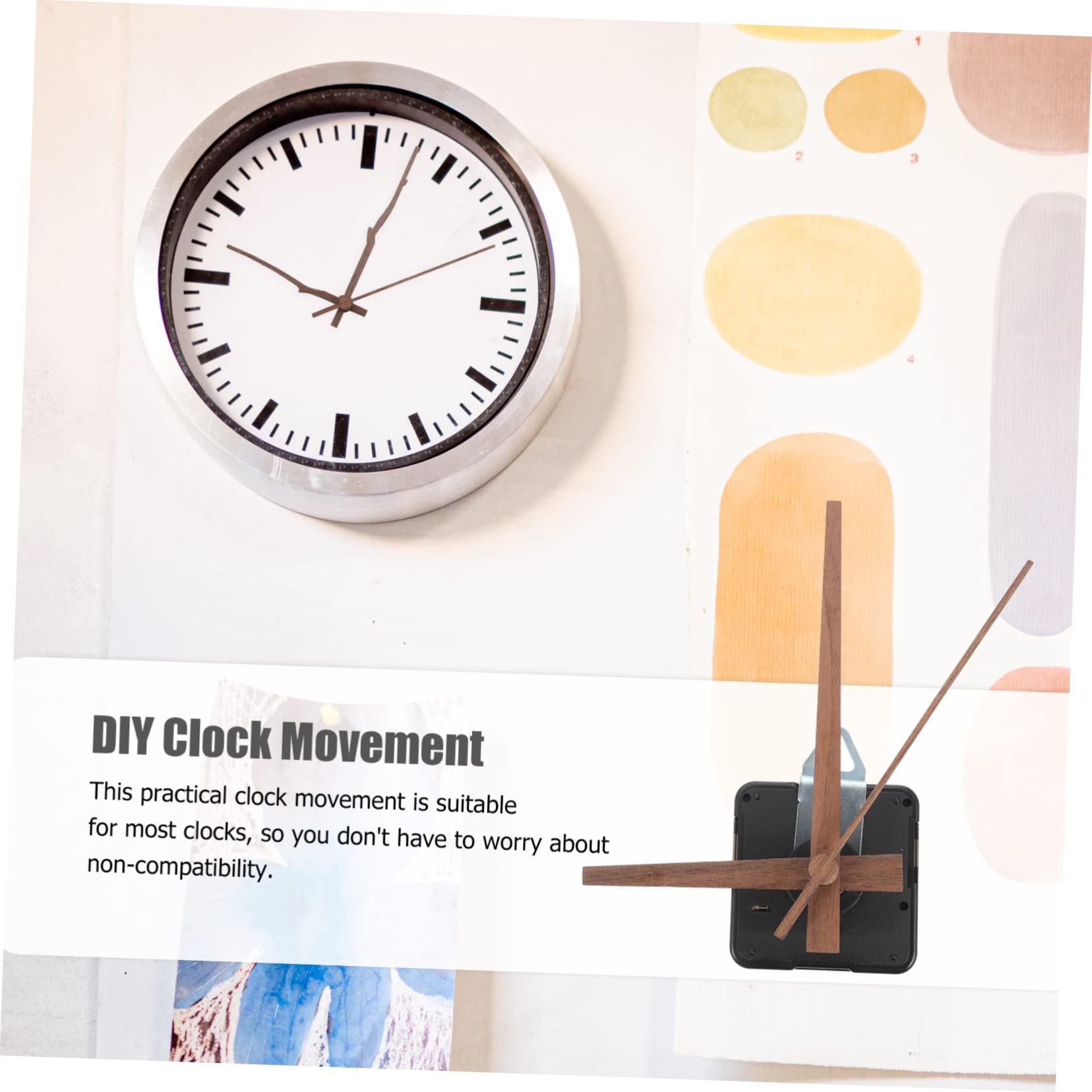 Lot de 4 pièces de mécanisme d'horloge à quartz avec 4 types de Lot de 4 pièces de mécanisme d'horloge à quartz avec 4 types de