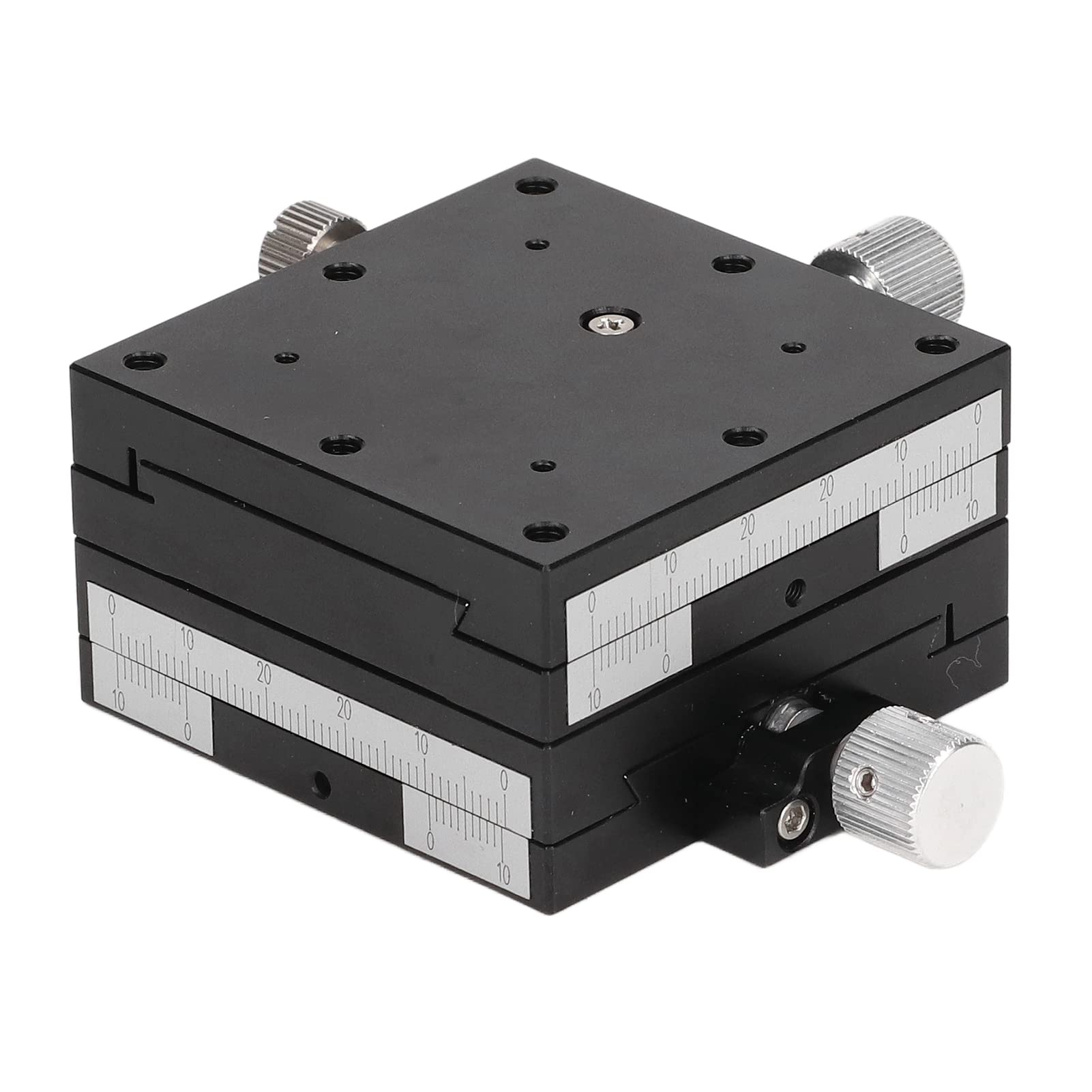 Manuelle Lineare Bühne, Schiebe Tisch aus Aluminium Legierung mit Schwarzem Eloxiertem Finish, für Präzise Labor Tests und Optische Instrumente