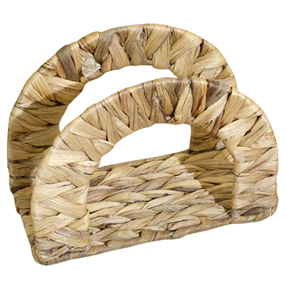 Servilletero de Mesa Tejido en Gourd Grass Beige, Elegante y Simple