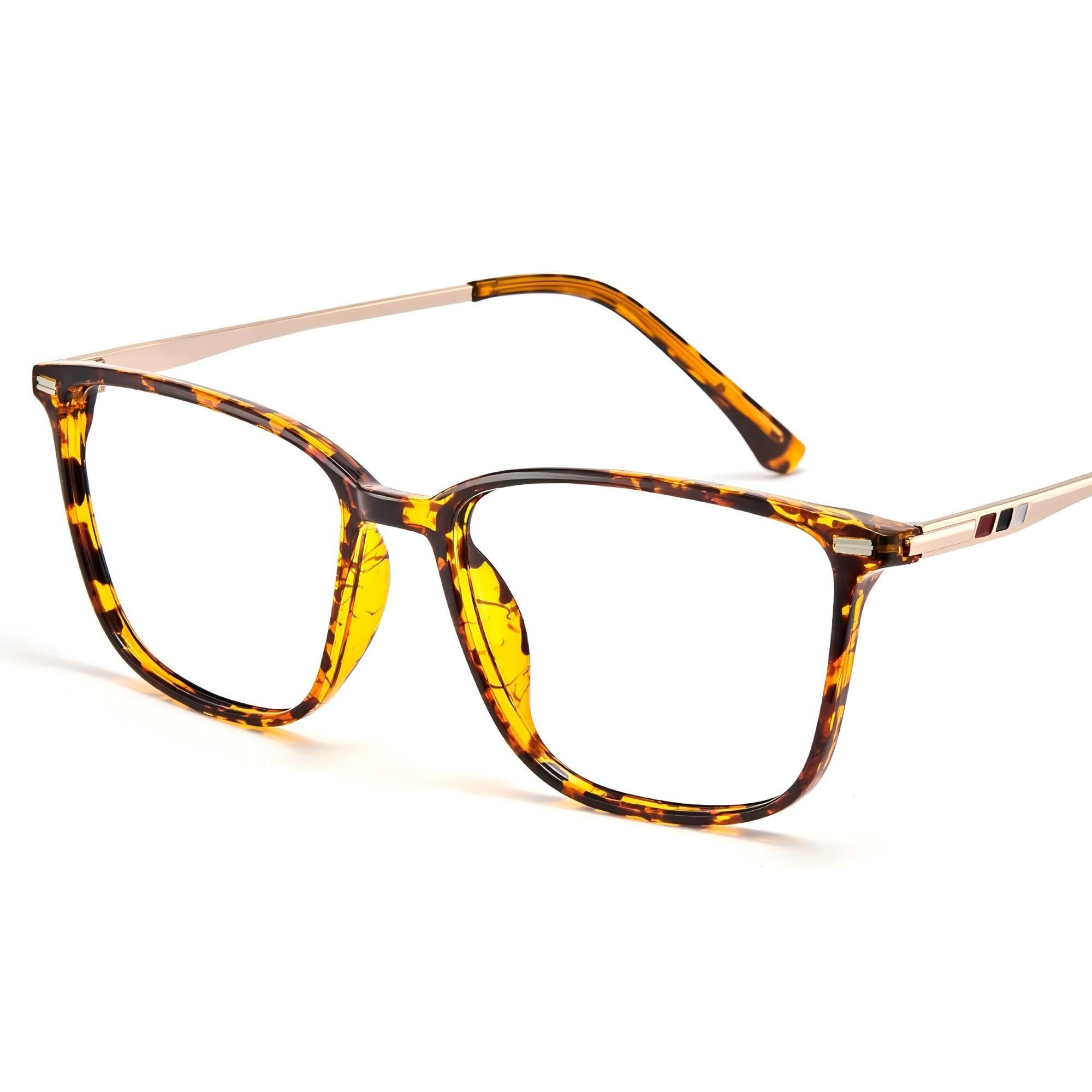 Cyxus Blue Light Blocking Glasses Men Woman Square TR90 Frame Anti Eyestrain Office Computer Gaming Study 8208